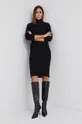 Morgan Sukienka i sweter z wełną czarny