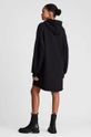 czarny AllSaints Sukienka LILA HOODY DRESS