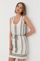 Plátěné šaty Twinset 221TT2240 béžová SS22