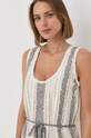 Twinset sukienka lniana beżowy 221TT2240