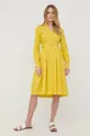 Twinset sukienka żółty