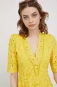 κίτρινο Βαμβακερό φόρεμα Pennyblack