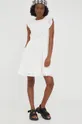 Βαμβακερό φόρεμα Vero Moda λευκό
