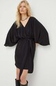 The Kooples sukienka FROB24237K czarny SS22