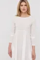 bijela Pamučna haljina Max Mara Leisure