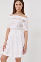 biały Liu Jo sukienka bawełniana Damski