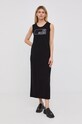 Love Moschino rochie din bumbac W.S.82R.10.X.0985 negru SS22