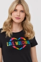 čierna Bavlnené šaty Love Moschino