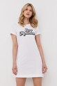 Bavlněné šaty Love Moschino W.5.929.20.M.3876 bílá SS22