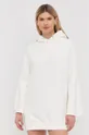 Bavlnené šaty Pinko biela