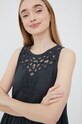 Superdry sukienka z domieszką lnu szary W8011061A.AFB