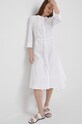Odjeća Pamučna haljina Dkny P2AB0M97 bijela