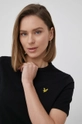 crna Pamučna haljina Lyle & Scott