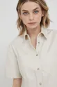 Bombažna obleka Calvin Klein Jeans Ženski
