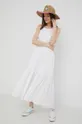 Billabong sukienka bawełniana biały
