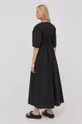 Βαμβακερό φόρεμα Gestuz μαύρο