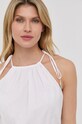MICHAEL Michael Kors rochie din bumbac MS280YZ4YJ alb