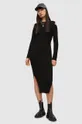 czarny AllSaints sukienka wełniana DAINA DRESS Damski