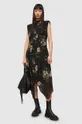 AllSaints sukienka COCO ASAGO DRESS 100 % Poliester z recyklingu