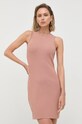 Obleka Victoria Beckham Z elastanom roza 1222KDR003661A