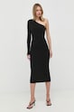 Victoria Beckham rochie 1222KDR003593A negru SS22