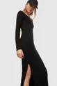 AllSaints sukienka RINA LS DRESS czarny