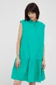 Βαμβακερό φόρεμα Marc O'Polo Denim πράσινο