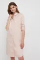 Bavlnené šaty Calvin Klein ružová