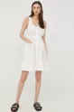 Βαμβακερό φόρεμα The Kooples λευκό