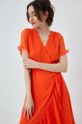 oranžová Šaty Vero Moda