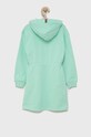 Tommy Hilfiger rochie din bumbac pentru copii KG0KG06267.PPYY verde SS22