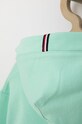 Tommy Hilfiger rochie din bumbac pentru copii verde KG0KG06267.PPYY