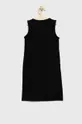Παιδικό βαμβακερό φόρεμα Guess μαύρο