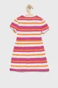 Дитяча бавовняна сукня Guess барвистий