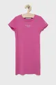 różowy Calvin Klein Jeans sukienka dziecięca IG0IG01414.PPYY Dziewczęcy