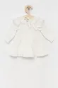 Jamiks - Παιδικό βαμβακερό φόρεμα Amanda λευκό
