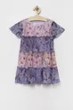 Dievčenské šaty Desigual fialová