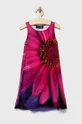 Dievčenské šaty Desigual fialová