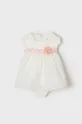 μπεζ Παιδικό λινό φόρεμα Mayoral Newborn Για κορίτσια