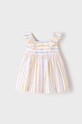 Mayoral Newborn sukienka bawełniana dziecięca 1873.2R.Newborn żółty SS22