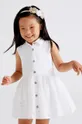 μπεζ Mayoral - Παιδικό βαμβακερό φόρεμα Για κορίτσια