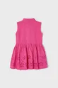 Mayoral - Παιδικό βαμβακερό φόρεμα ροζ