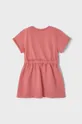 Mayoral Παιδικό βαμβακερό φόρεμα ροζ