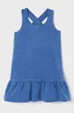 Παιδικό βαμβακερό φόρεμα Mayoral μπλε