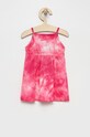 United Colors of Benetton rochie din bumbac pentru copii 3085GV007.P roz SS22
