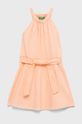 pastelowy różowy United Colors of Benetton sukienka dziecięca Dziewczęcy