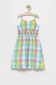 multicolor United Colors of Benetton sukienka bawełniana dziecięca Dziewczęcy