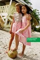 United Colors of Benetton rochie din in pentru copii roz 4PL9CV003.G