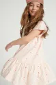 бежевий Дитяча бавовняна сукня Femi Stories Для дівчаток