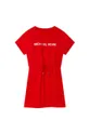 κόκκινο Παιδικό βαμβακερό φόρεμα Michael Kors Για κορίτσια